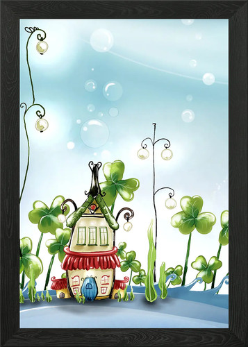 Draw underwater house - an,